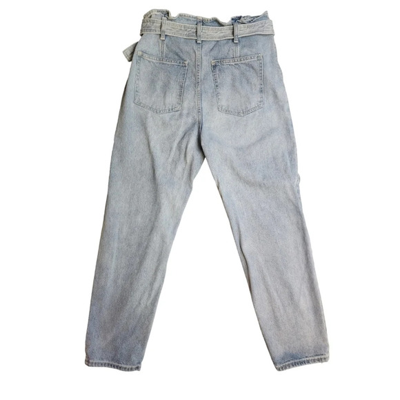 We The Free Sadie Paperbag Belted Jeans Size 27  High Rise Tapered Leg - Picture 5 of 16